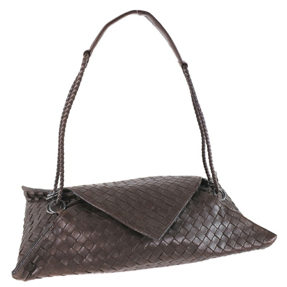 Bottega Veneta Handbags - Bottega Veneta shoulder bag brown intrecciato leather